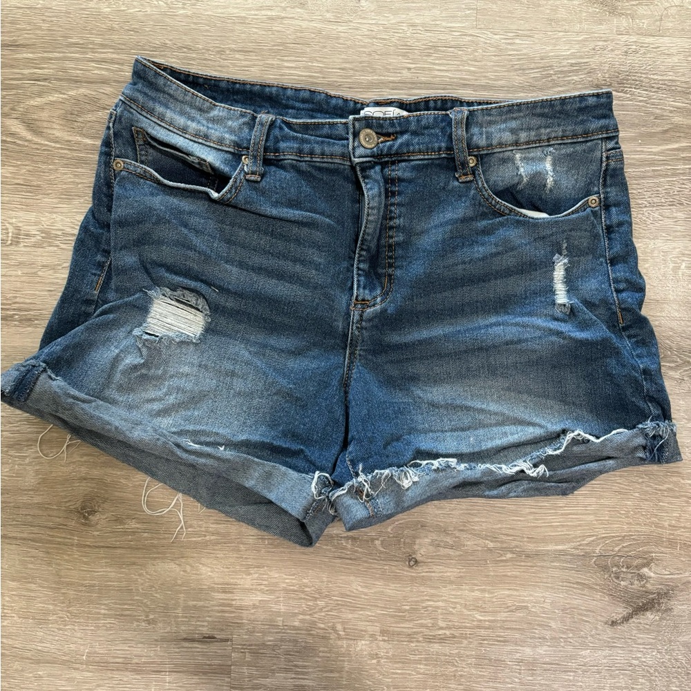 Denim Distressed Women's Shorts